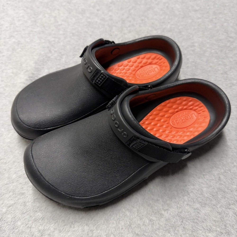 Crocs Bistro Pro LiteRide Clog Mens 10 Womens 12 Black Slip On Comfort Sandals